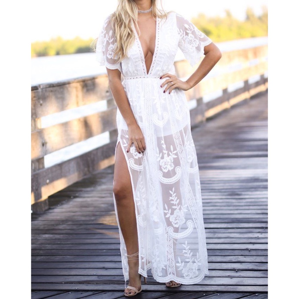 COPY - Brand new lace romper dress